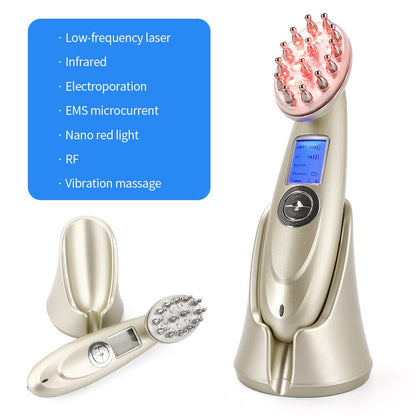 Skanto | Red Light Therapy for Hair Growth – Low-Level Laser Light Comb for Effective Hair Loss Treatment, Includes Hair Growth Brush for Better Results
