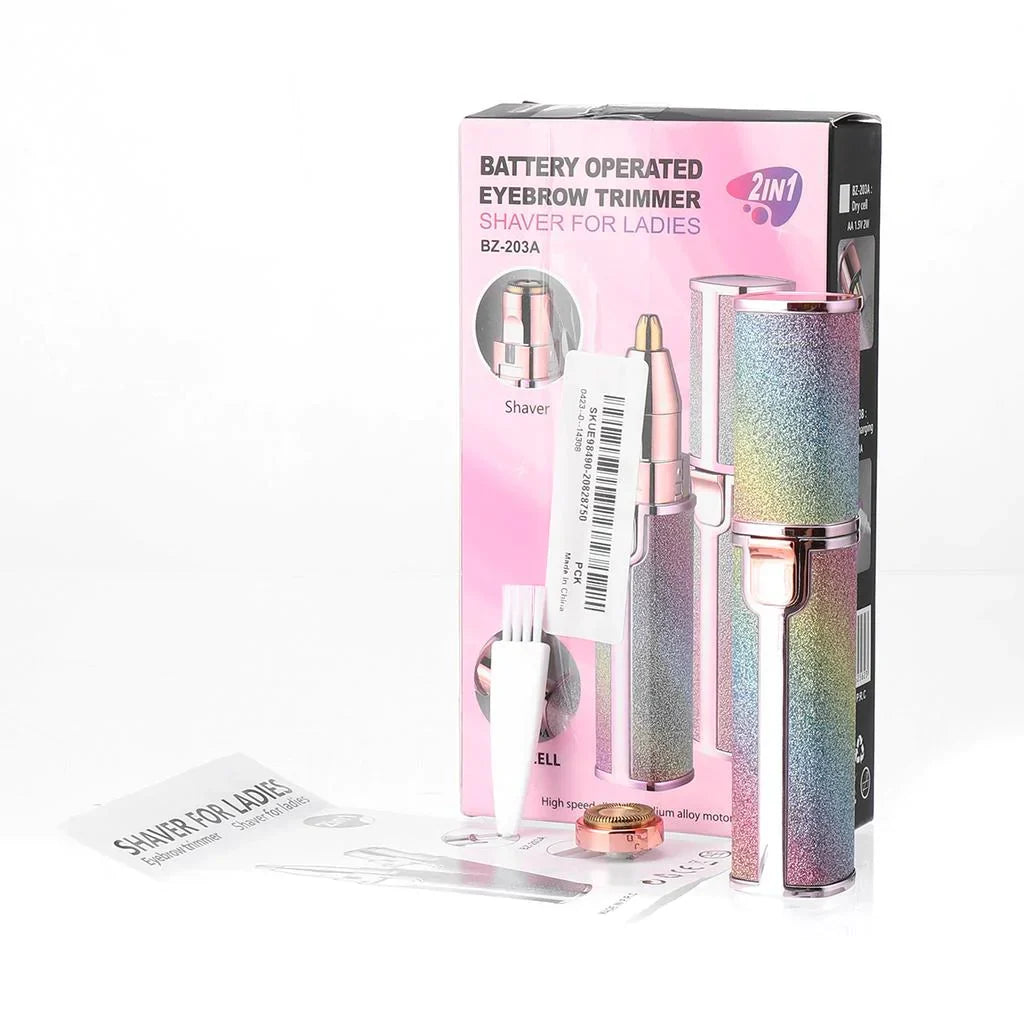 2 in 1 Facial Hair Trimmer with Light Bowlift