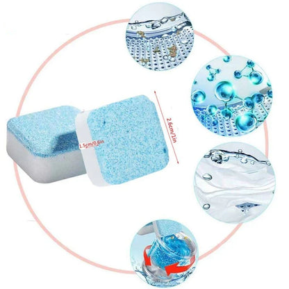 Washing Machine Cleaning Tablet 12 Pcs Bowlift