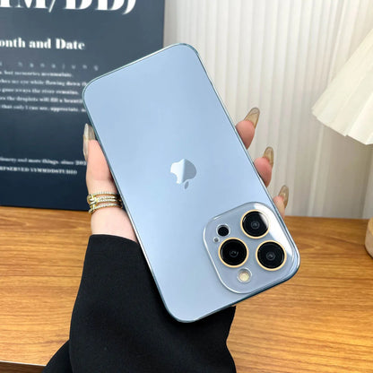 Elico Painted Matte Acrylic Tempered Glass iPhone Protective Case