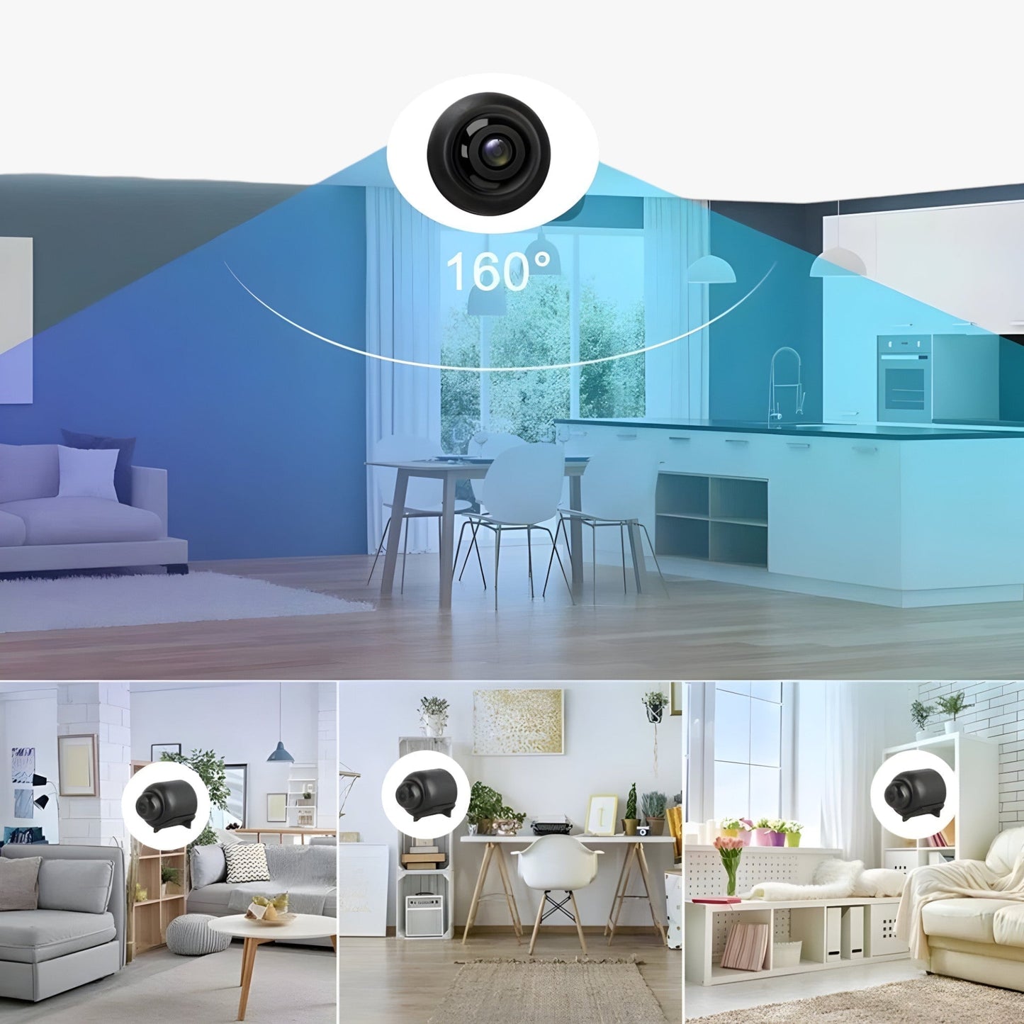 Uniko HD Mini Security Camera – Wireless 1080P Surveillance with Night Vision & Motion Detection | Karnz