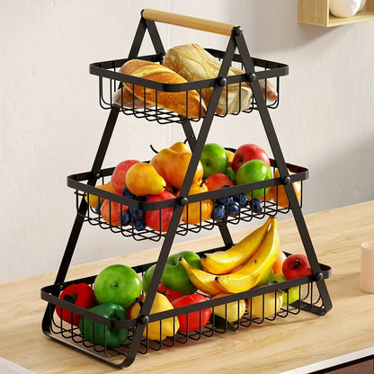 Metal Fruit Basket Kitchen Organizer Kalsten