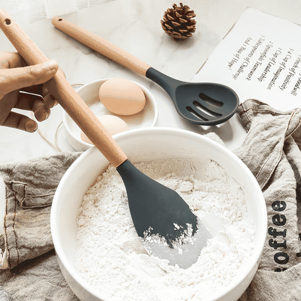 9 Pieces Silicone Kitchen Utensil Set | Karnz