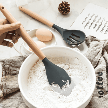 9 Pieces Silicone Kitchen Utensil Set | Karnz