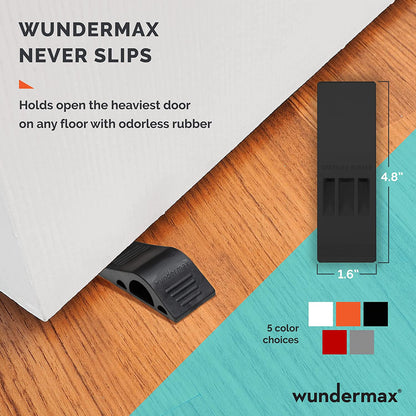 Brehn | 3-Pack: Wundermax Rubber Safety Door Stopper