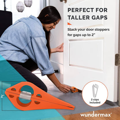 Brehn | 3-Pack: Wundermax Rubber Safety Door Stopper