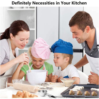 Skanto | 3-Piece Set: Stainless Steel Cookie Scooper with Trigger