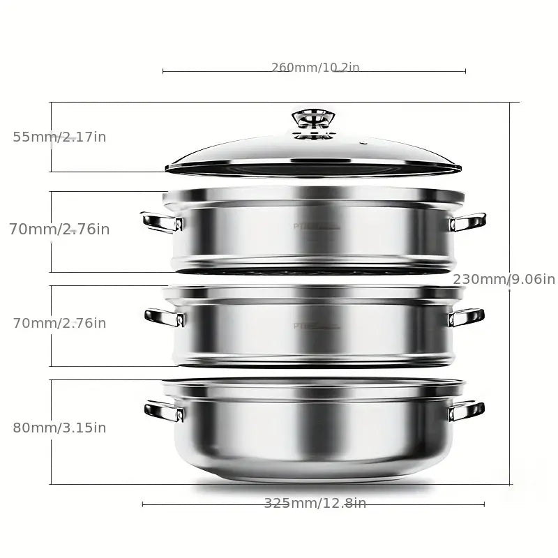 Skanto | 3-Tier Steamer - NutriSteam