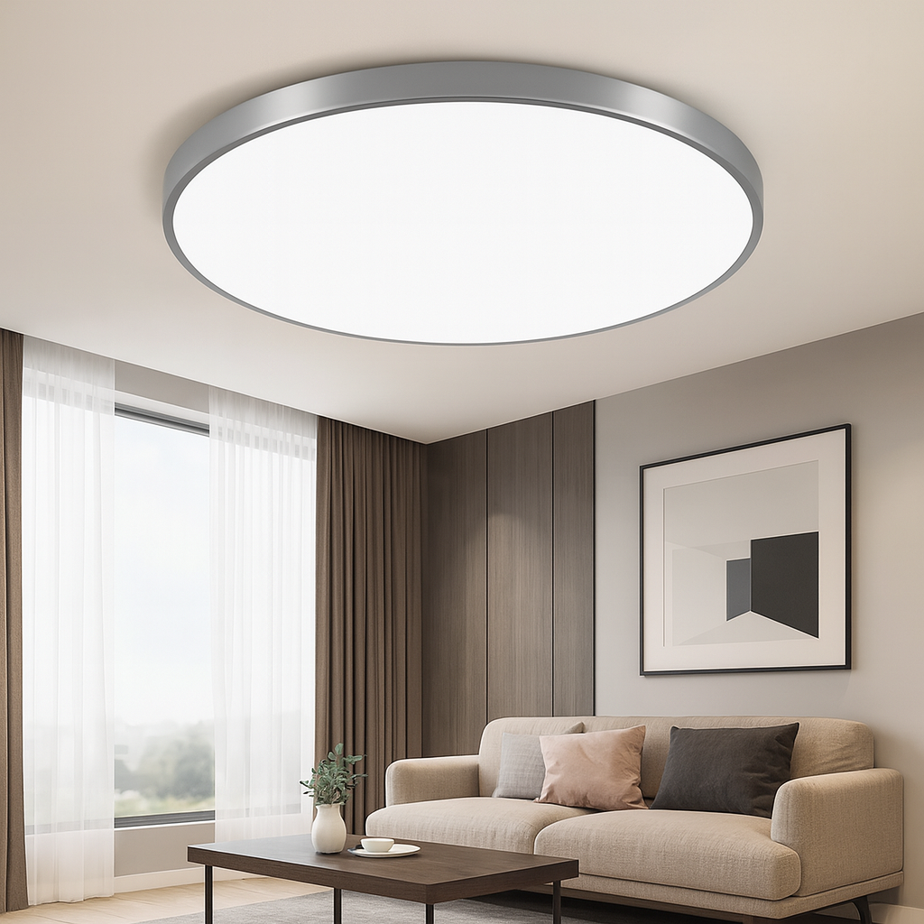 Skanto | Modern Round Flush Mount LED Ceiling Light