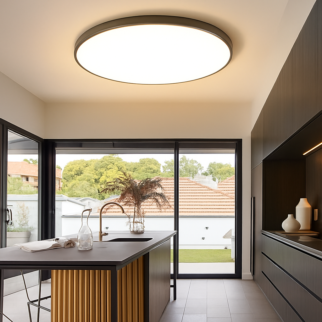 Skanto | Modern Round Flush Mount LED Ceiling Light