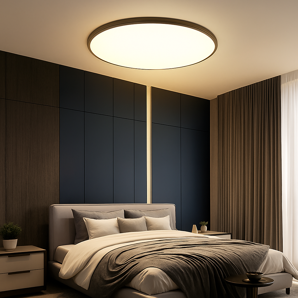 Skanto | Modern Round Flush Mount LED Ceiling Light