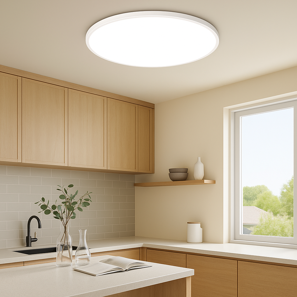 Skanto | Modern Round Flush Mount LED Ceiling Light