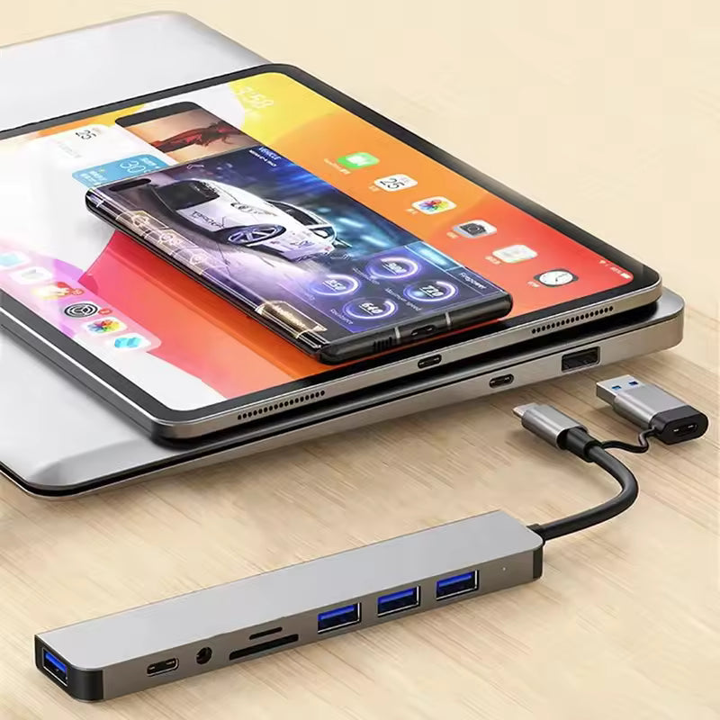 Sandsberg | Blueendless 8 In 1 Multifunction Type-C / USB-C HUB Expansion Dock