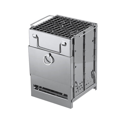 Mini Wood Stove – Stainless Steel Camping Grill