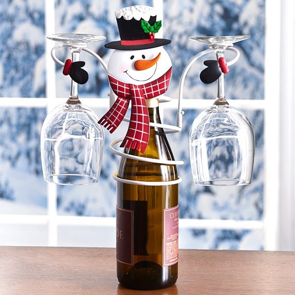 Skanto | Holiday Wine Bottle & Glass Holder - Christmas Decoration