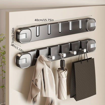 BowLift | Wall Hook Panel Without Drilling – OrganiserenPlus Hidden 5-Hook Rack
