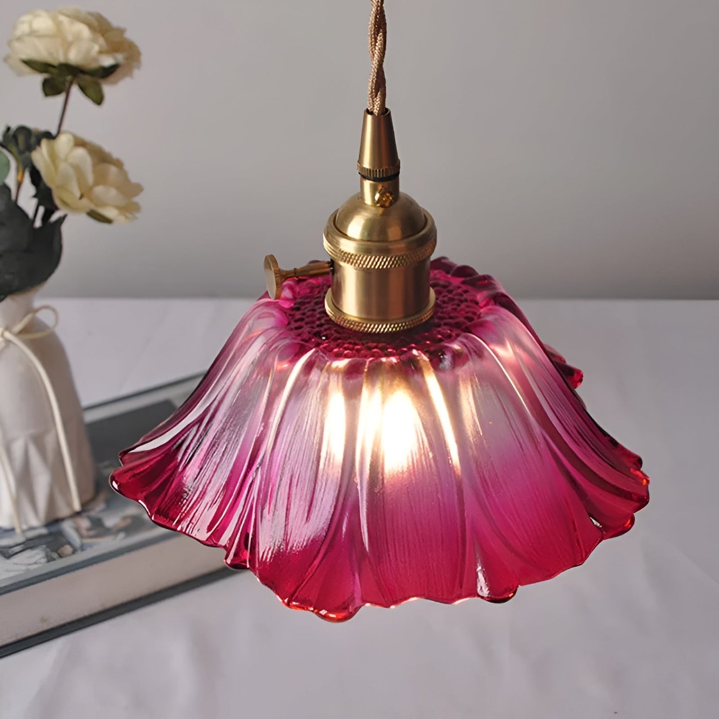 Pendant Lamp with Floral Motif – Warm Light & Stylish Design | For Your Home | Karnz