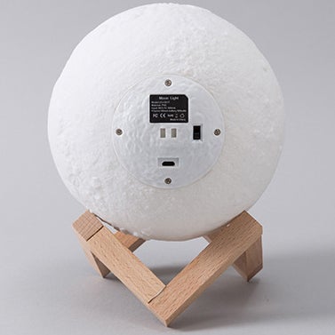Skanto | Creative Mini Rechargeable 3D Printed Moon 1-Light LED Table Lamp