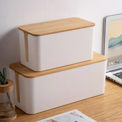 BowLift | Wire Organizer Box for Tidy Cable Management