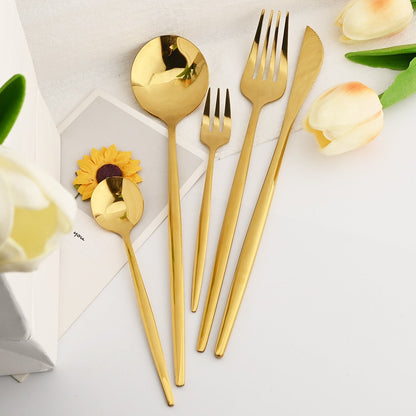 30Pcs Dinnerware Set Flatware Cutlery Set Stainless Steel Tableware | Bowlift