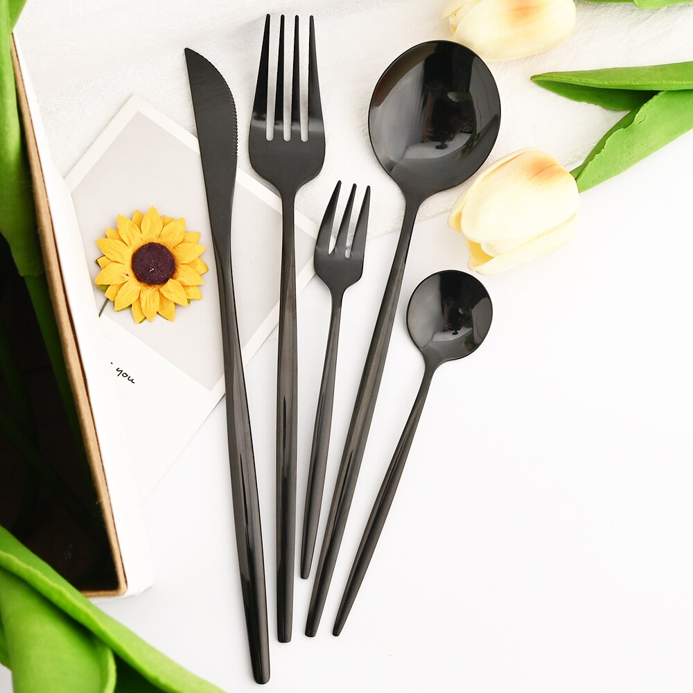 30Pcs Dinnerware Set Flatware Cutlery Set Stainless Steel Tableware | Bowlift