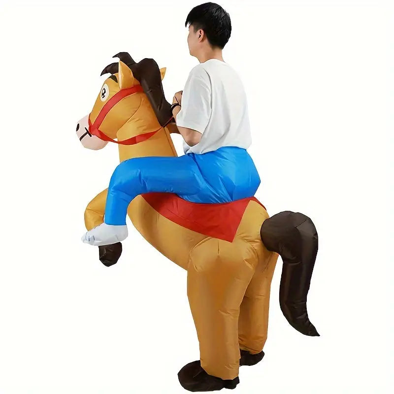 Skanto | Inflatable Cowboy Horse Costume for Adults