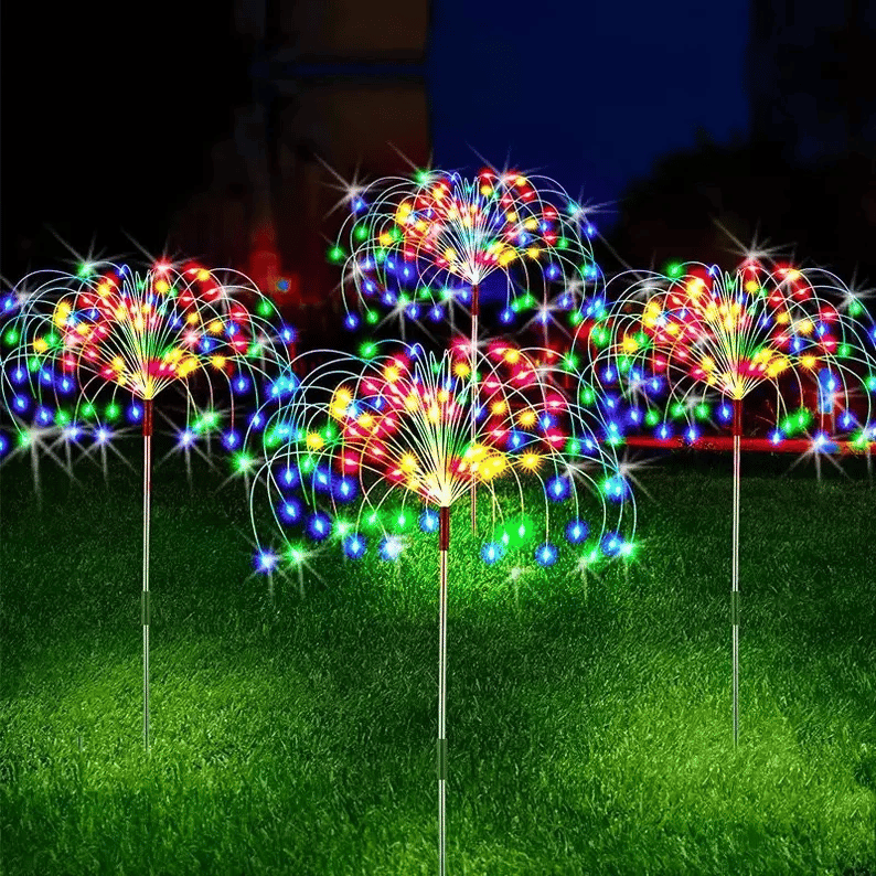 BowLift | Solar Firework String Lights | 90 LED | Waterproof IP65 | Garden & Outdoor Decoration | 95cm