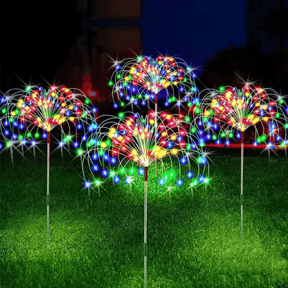 BowLift | Solar Firework String Lights | 90 LED | Waterproof IP65 | Garden & Outdoor Decoration | 95cm