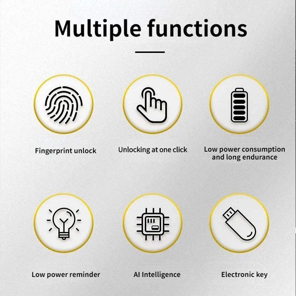 BowLift | FingerScan Lock – Smart Fingerprint Padlock without Keys or Codes