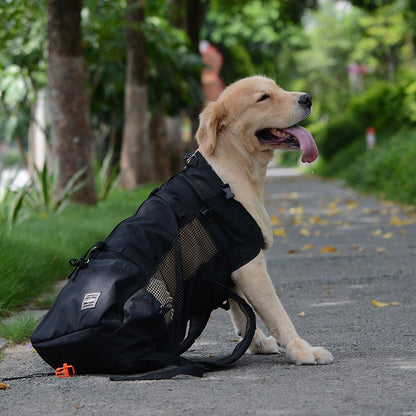 Dog Carrier Backpack with Safety Strap and Storage Pockets for 1–25 kg Dogs