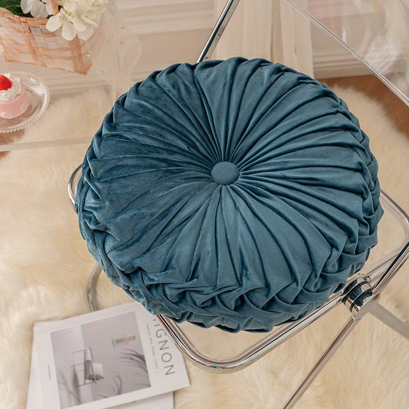 Round Velvet Cushion – Soft Decorative Cushion for Living Room, Bedroom and Office, Perfect as a Floor Cushion or Sofa Decoration | Brehn