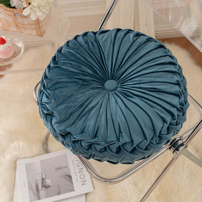 Round Velvet Cushion – Soft Decorative Cushion for Living Room, Bedroom and Office, Perfect as a Floor Cushion or Sofa Decoration | Brehn