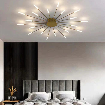 Skanto | Modern Firework-Style Ceiling Lamp – Decorative LED Lighting for Living Room, Bedroom & Dining Room