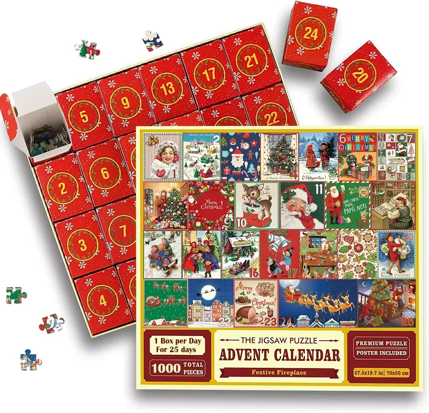 Skanto | Christmas Advent Calendar Puzzle Game 1000 Pieces