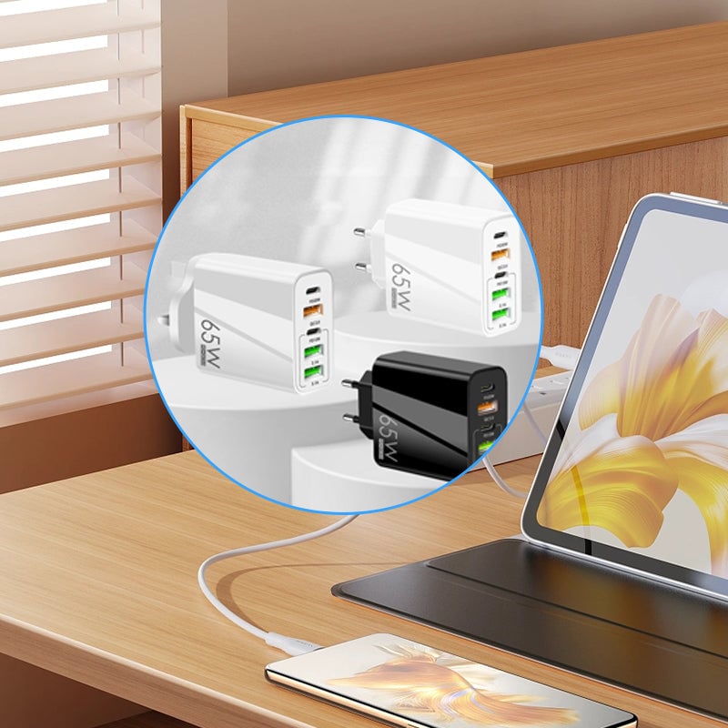 BowLift | Multi Port Adaptor 65W Fast Charger - US Standard