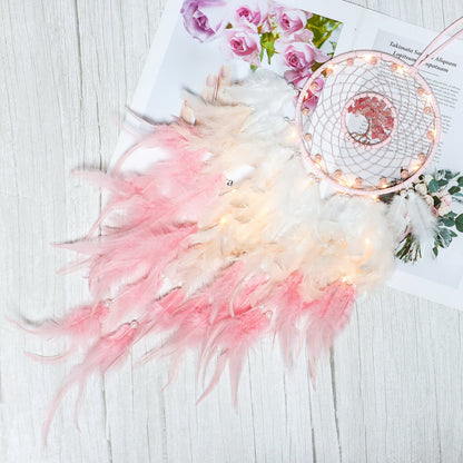 Brehn | Crystal Tree of Life Feather Glow Dreamcatcher