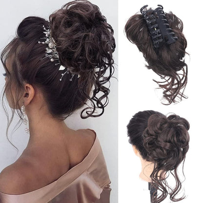 Curly Bun Hair Claw Clips Bowlift