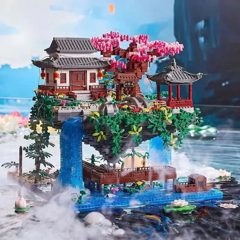 Skanto | Mini Building Set 3320 Pieces with Waterfall Lights