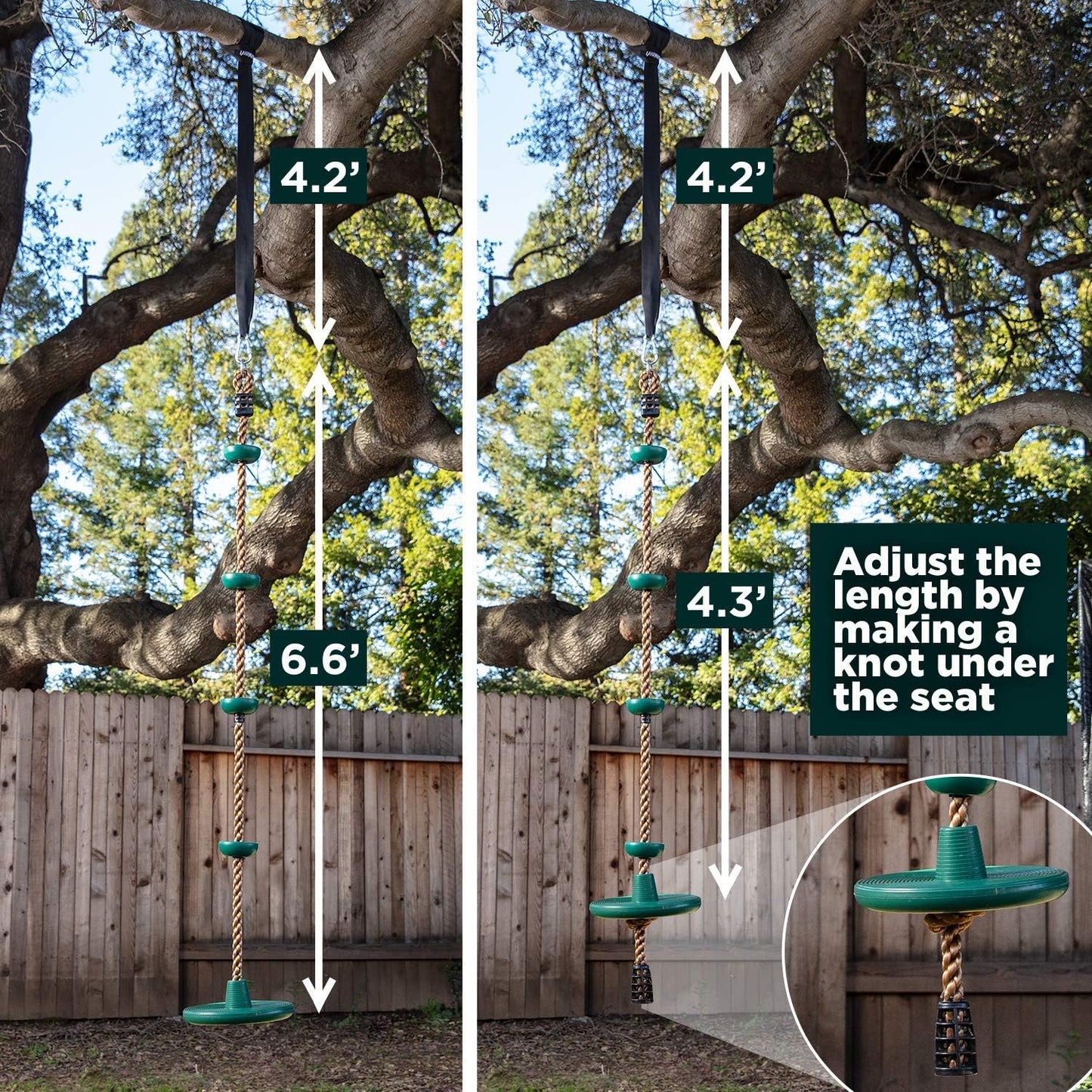 BowLift | Adventurous Tree Swing Set - with Climbing Rope and Platforms for Children