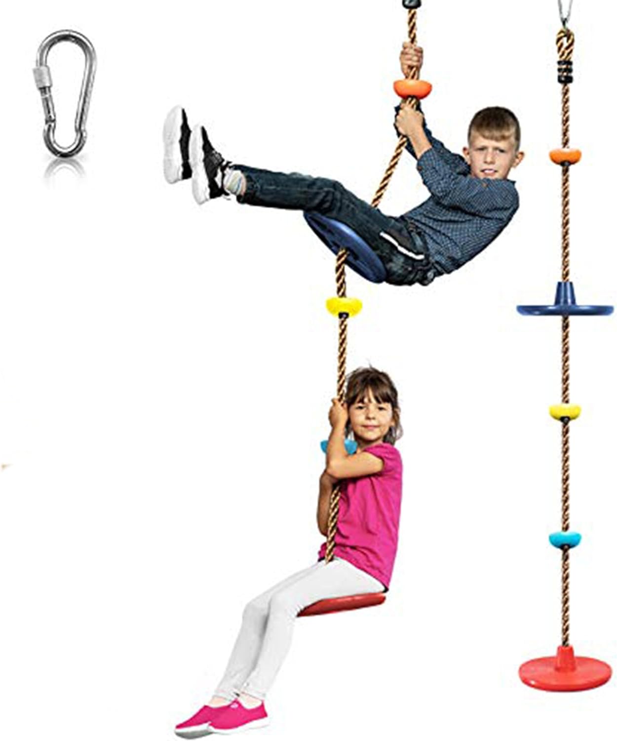 BowLift | Adventurous Tree Swing Set - with Climbing Rope and Platforms for Children