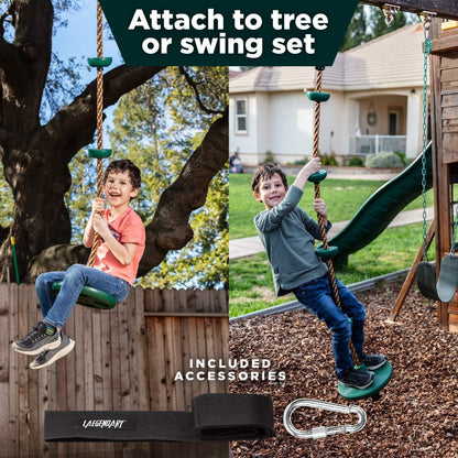 BowLift | Adventurous Tree Swing Set - with Climbing Rope and Platforms for Children