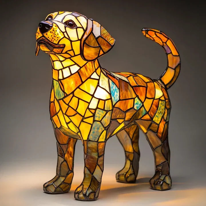 Lumidog Handmade Illuminating Dog Lamp – Ambient Lighting and Gift | Bowlift