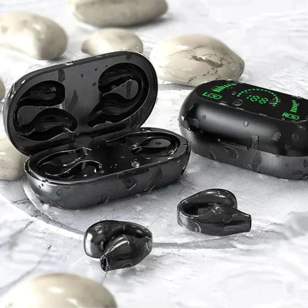 Wireless ear clip bone conduction headphones