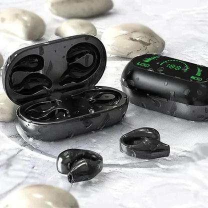 Wireless ear clip bone conduction headphones