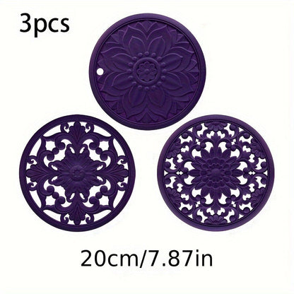 BowLift | Heat Resistant Silicone Trivet Mat Set