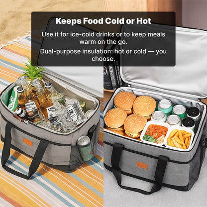 Skanto | 33L Waterproof Cooler Bag | Insulated, Spacious & Ideal for Picnics, Beach Days, Hikes & Outdoor Activities