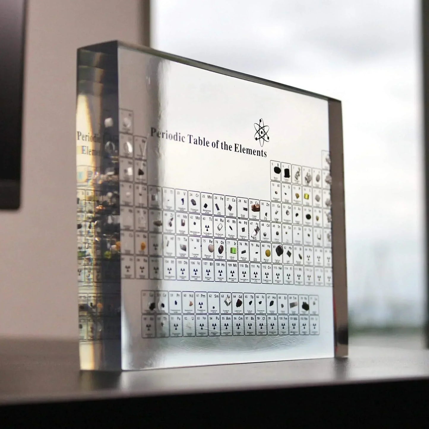 BowLift | AtomVault | Educational Periodic Table Display with Real Elements – Premium Glass Science Decor