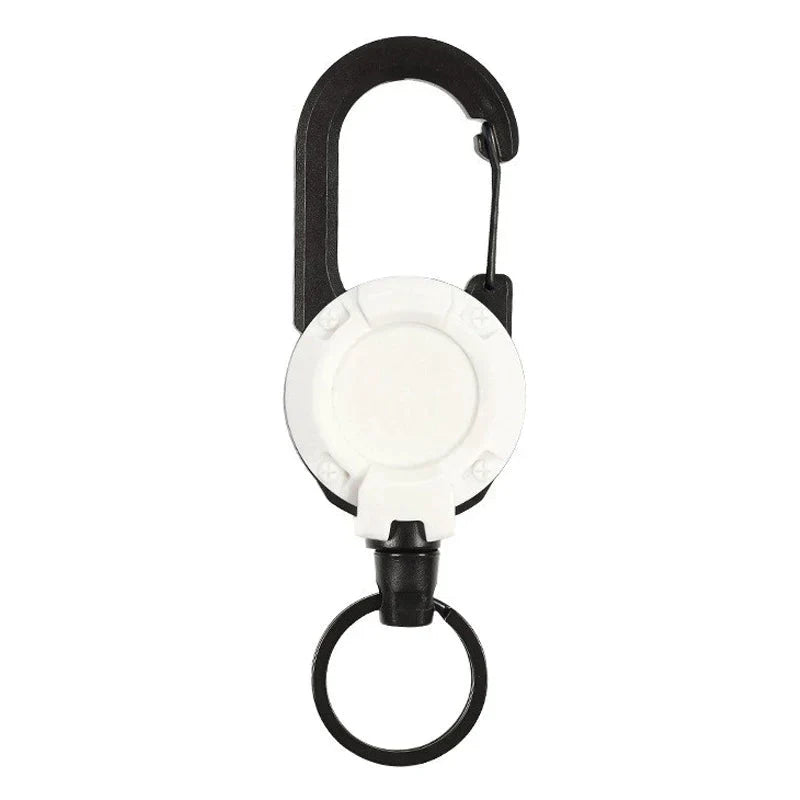Outdoor Automatic Expandable Wire Rope Luya Theft Protection Tactical Keychain | Bowlift