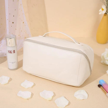 Skanto | Portable Leather Travel Cosmetic Bag
