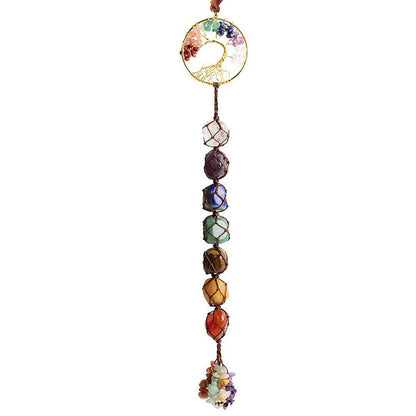 Skanto | 7 Chakra Healing Crystal Tree of Life Decoration